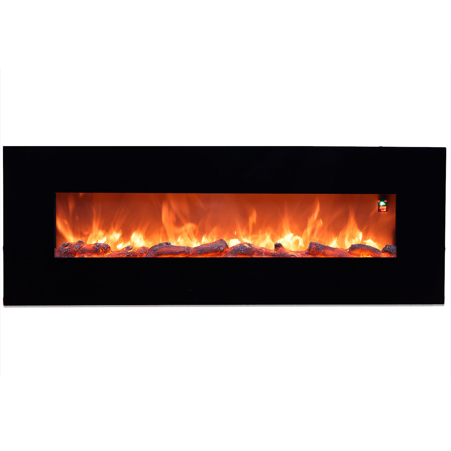 Sined Aprica caminetto parete nero 152 cm 1500W