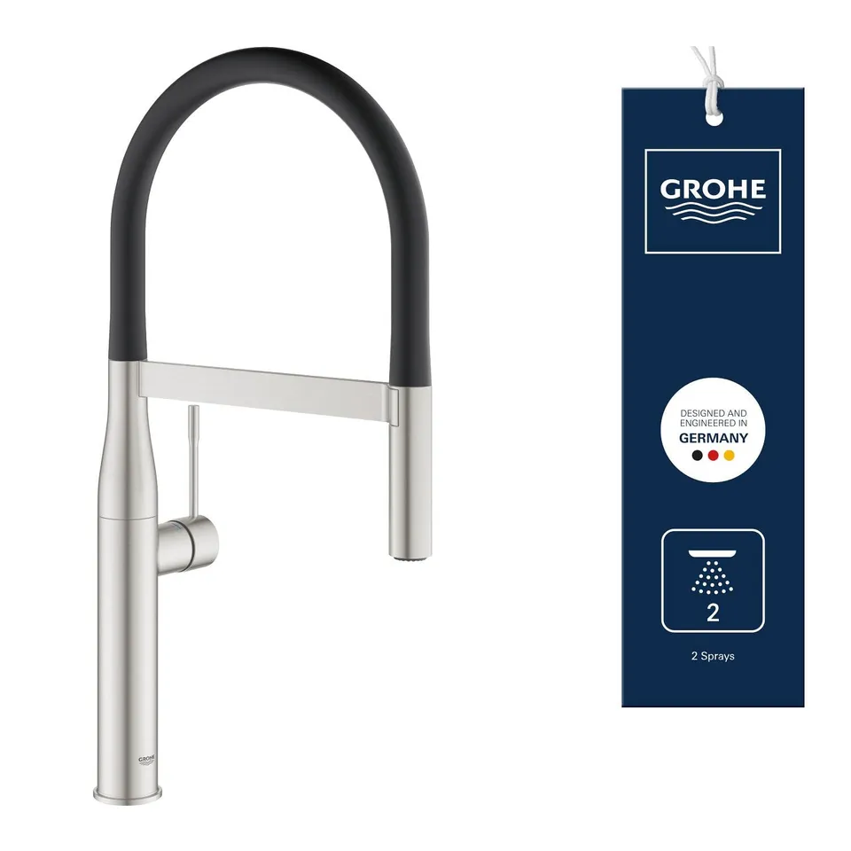 Grohe Essence New 30294DC0 miscelatore cucina acciaio inox con doccetta