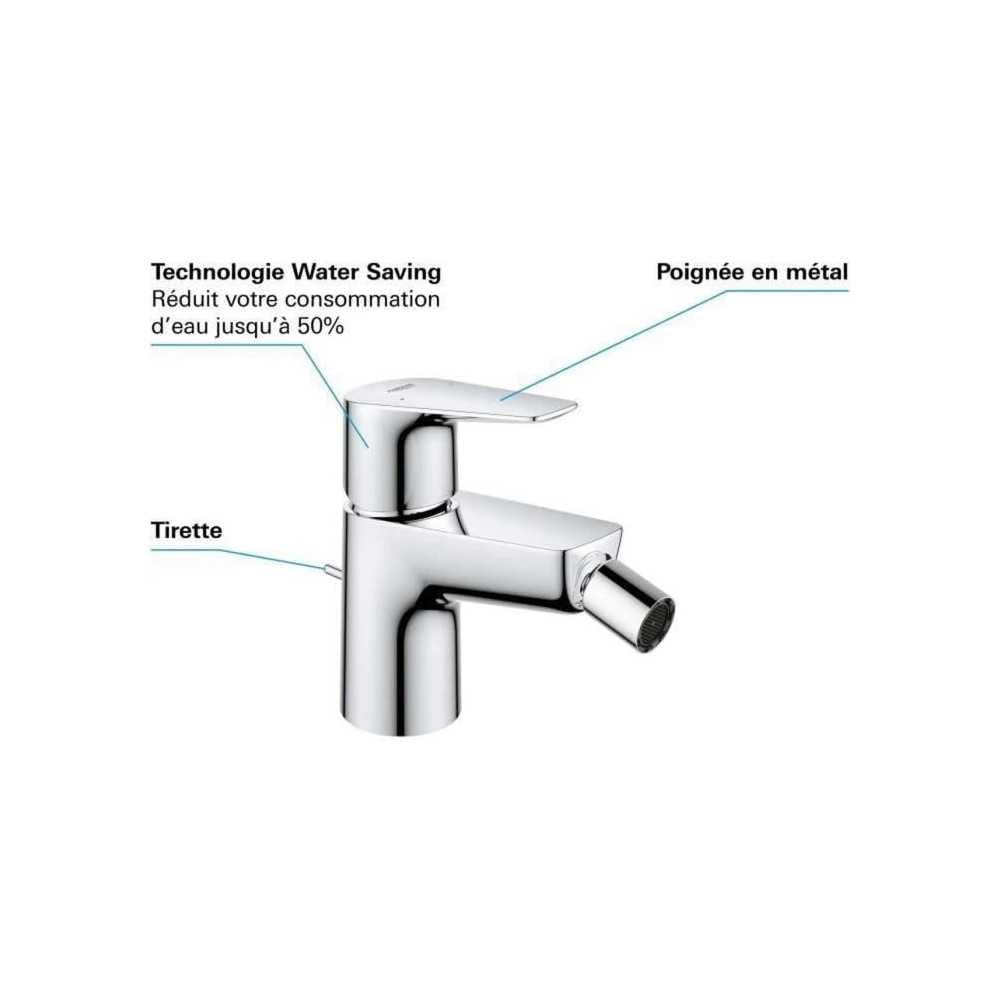 Grohe Start Edge 23345001 miscelatore bidet cromo con scarico
