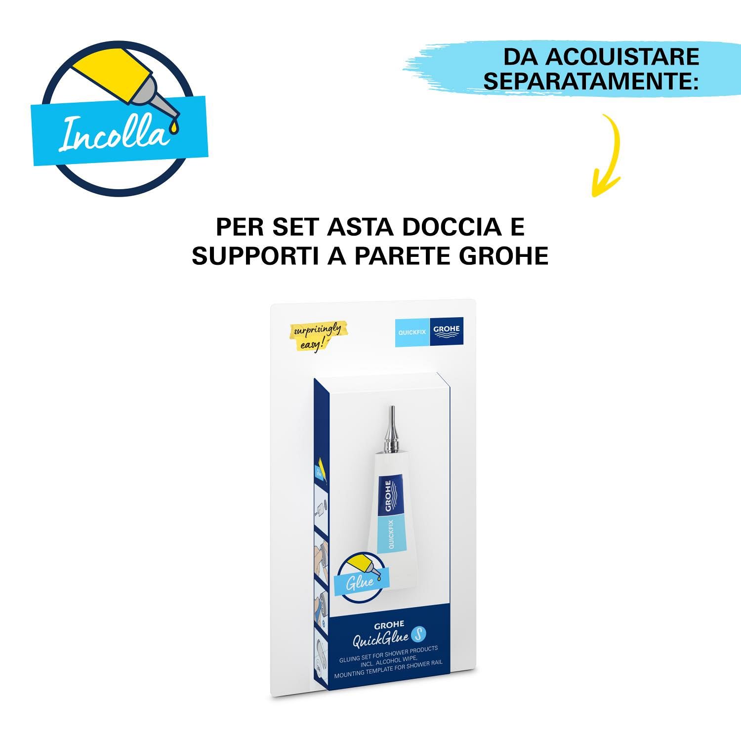 Grohe Vitalio Comfort 110 Set Doccia Cromato 3 Getti Anticalcare