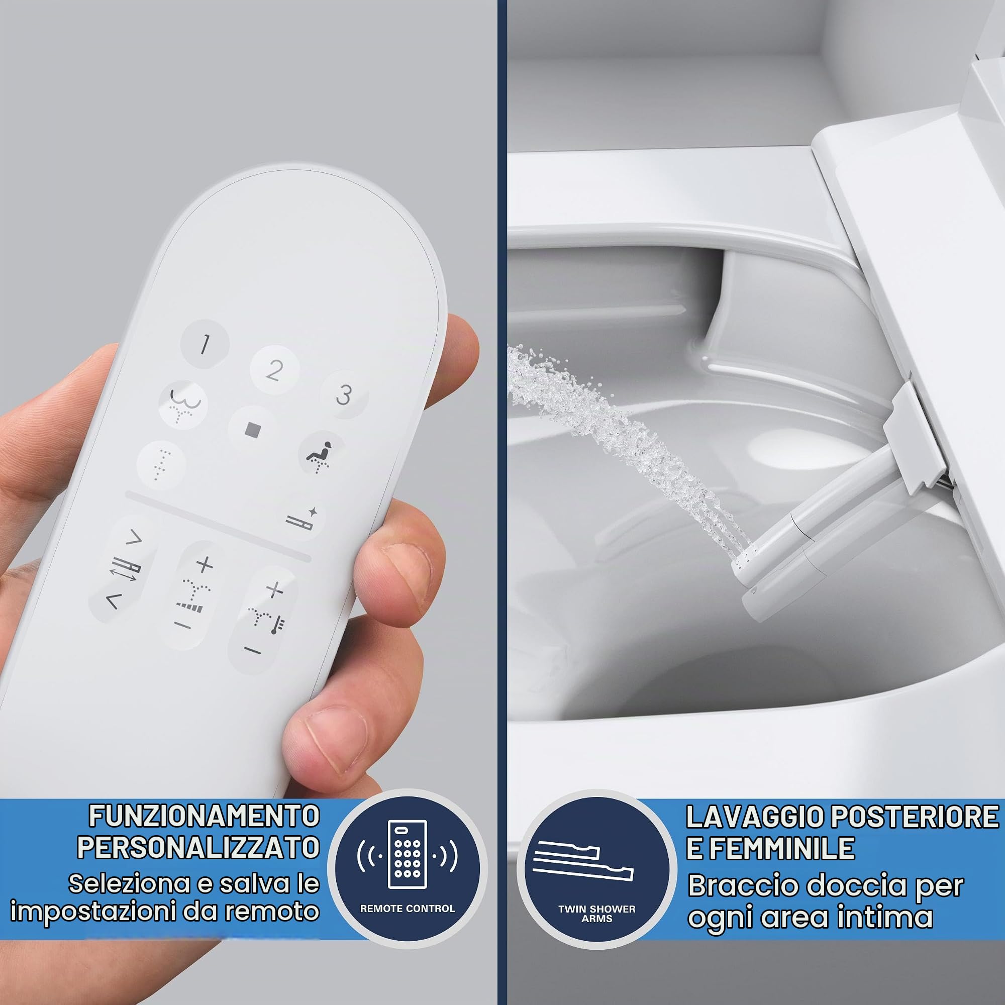 GROHE Sensia 36507SH0 vaso sospeso con bidet doccetta integrata