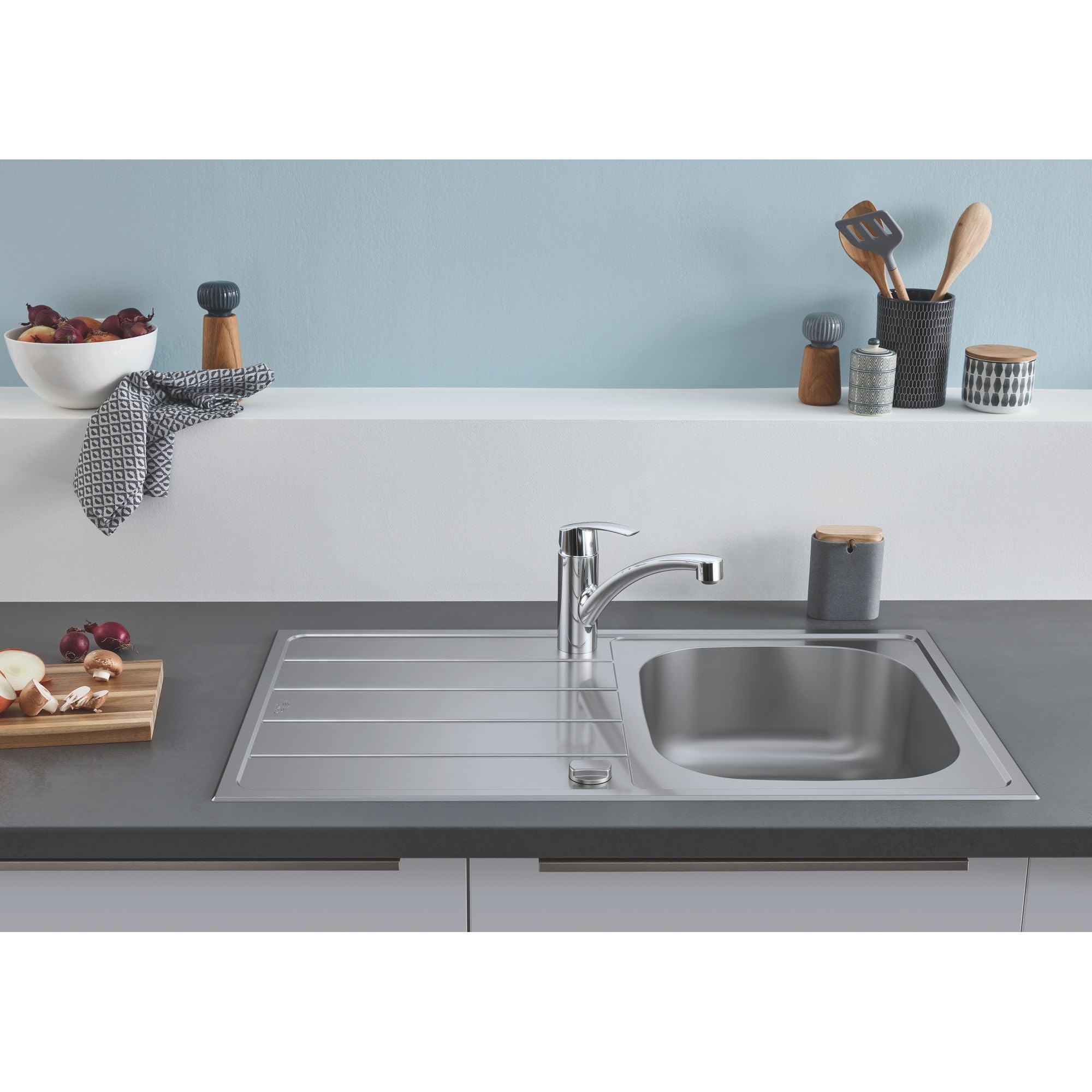 Grohe K200 31552SD1 Lavello Cucina 1 Vasca Inox Sopratop 86x50