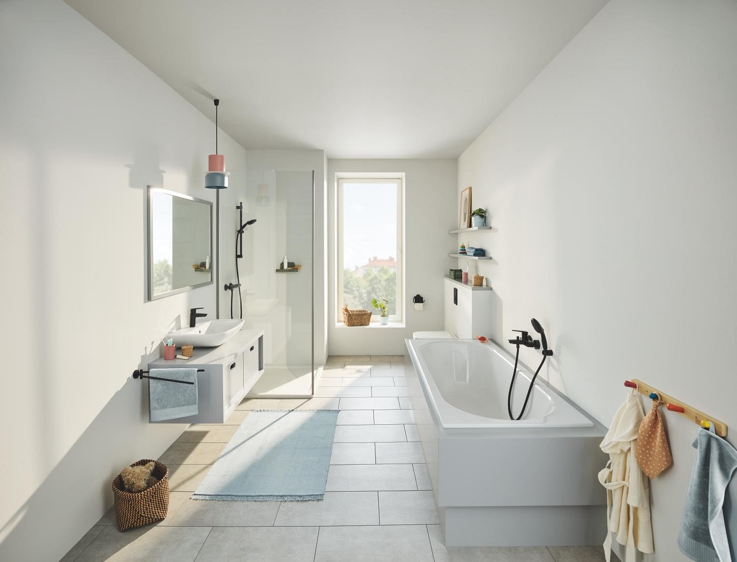 Grohe Vitalio Universal 269612431 saliscendi 90 cm nero opaco