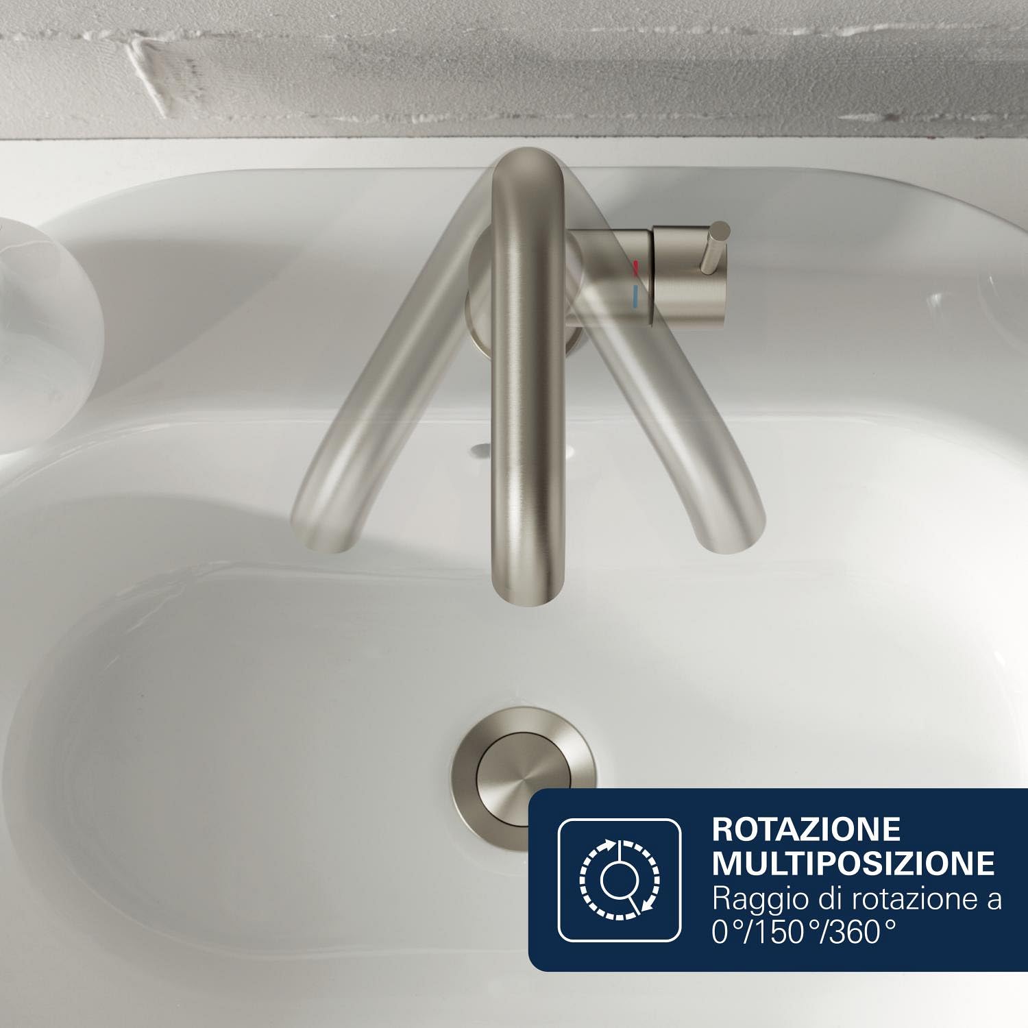 Grohe Essence New 32901DC1 rubinetto lavabo XL grigio