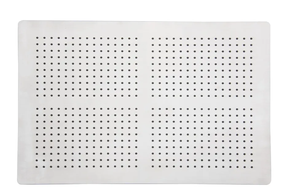Tubico Wellness Flows soffione incasso 500x360 mm inox 316L