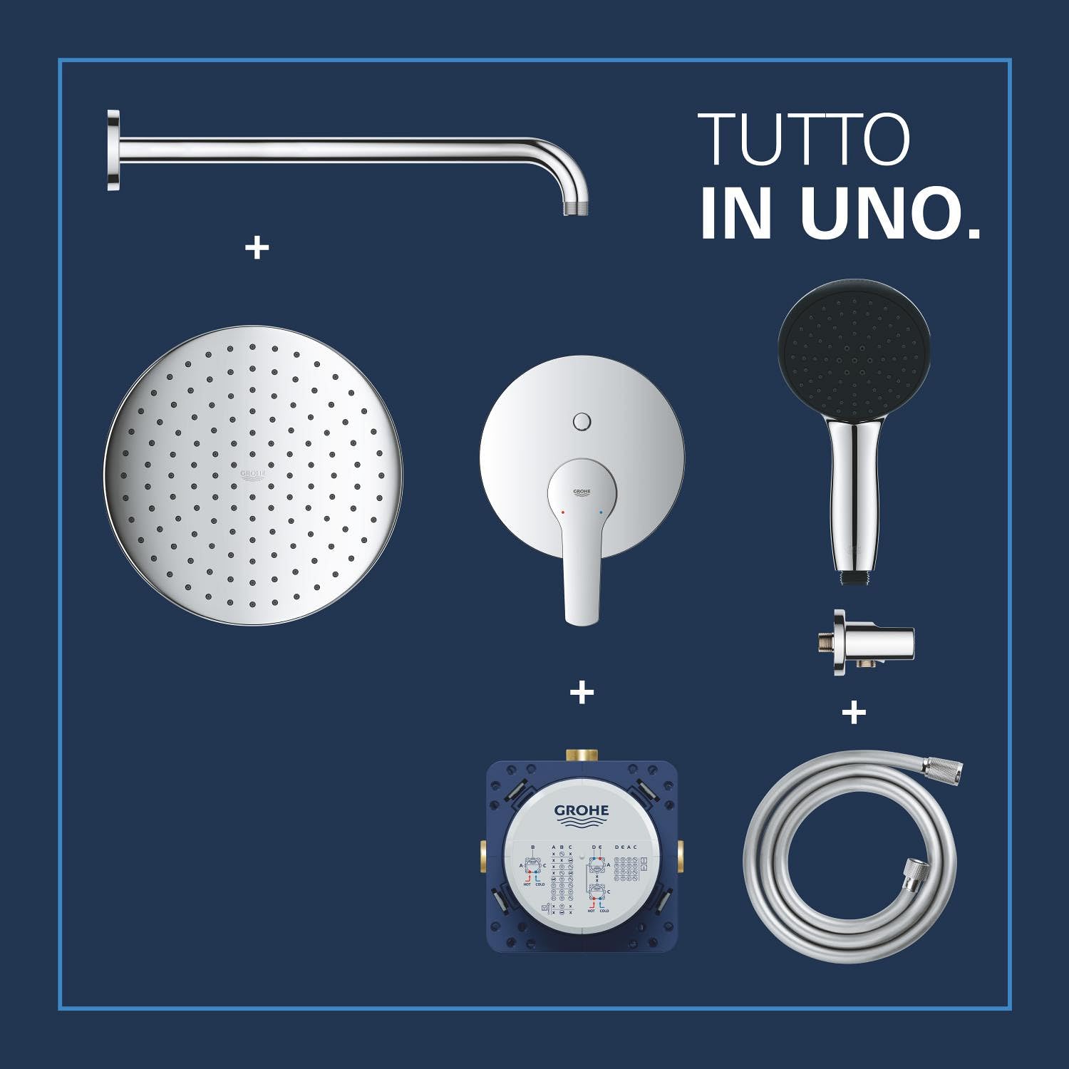 GROHE Start Sistema Doccia Incasso 25292000 Cromo Vitalio 250
