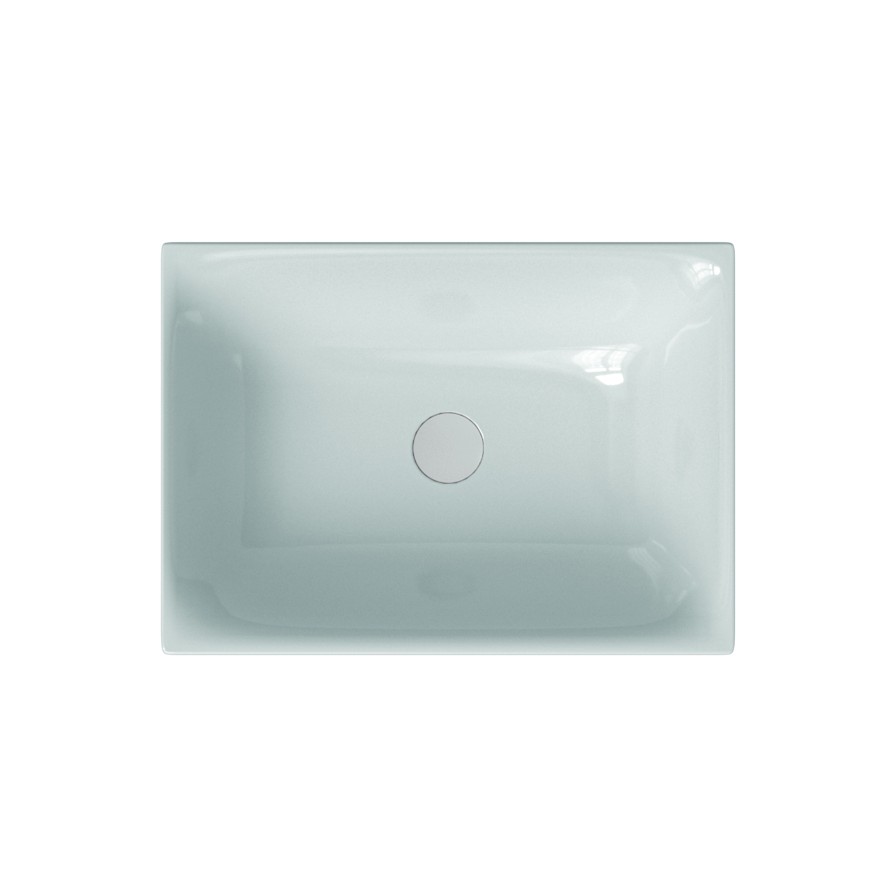Scarabeo Skinny 50x36 lavabo appoggio ceramica bianca
