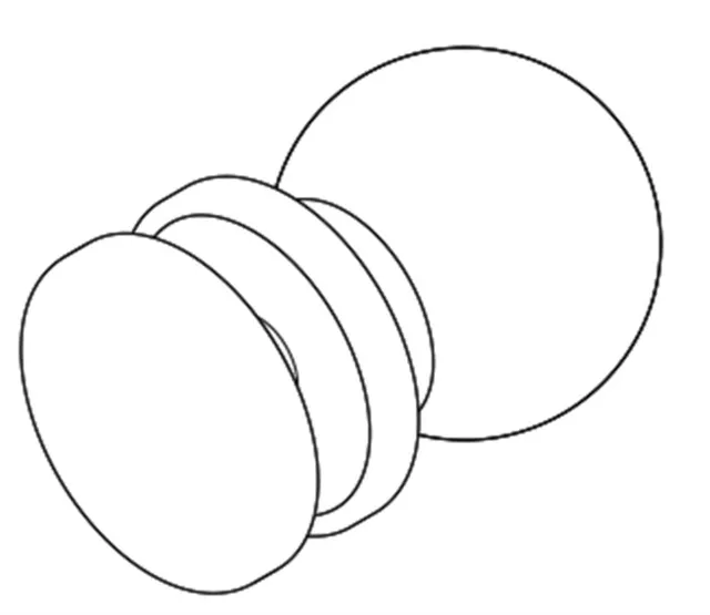 Vismaravetro Sintesi SR pomolo plexiglass cromo