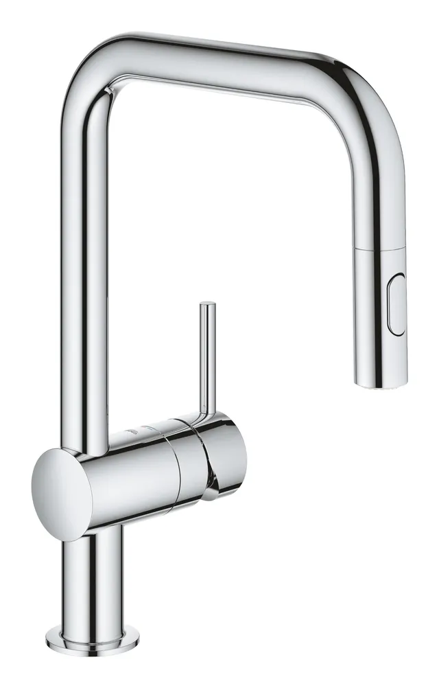 Grohe Minta 32322002 Miscelatore Lavello Cromo Doccetta Estraibile