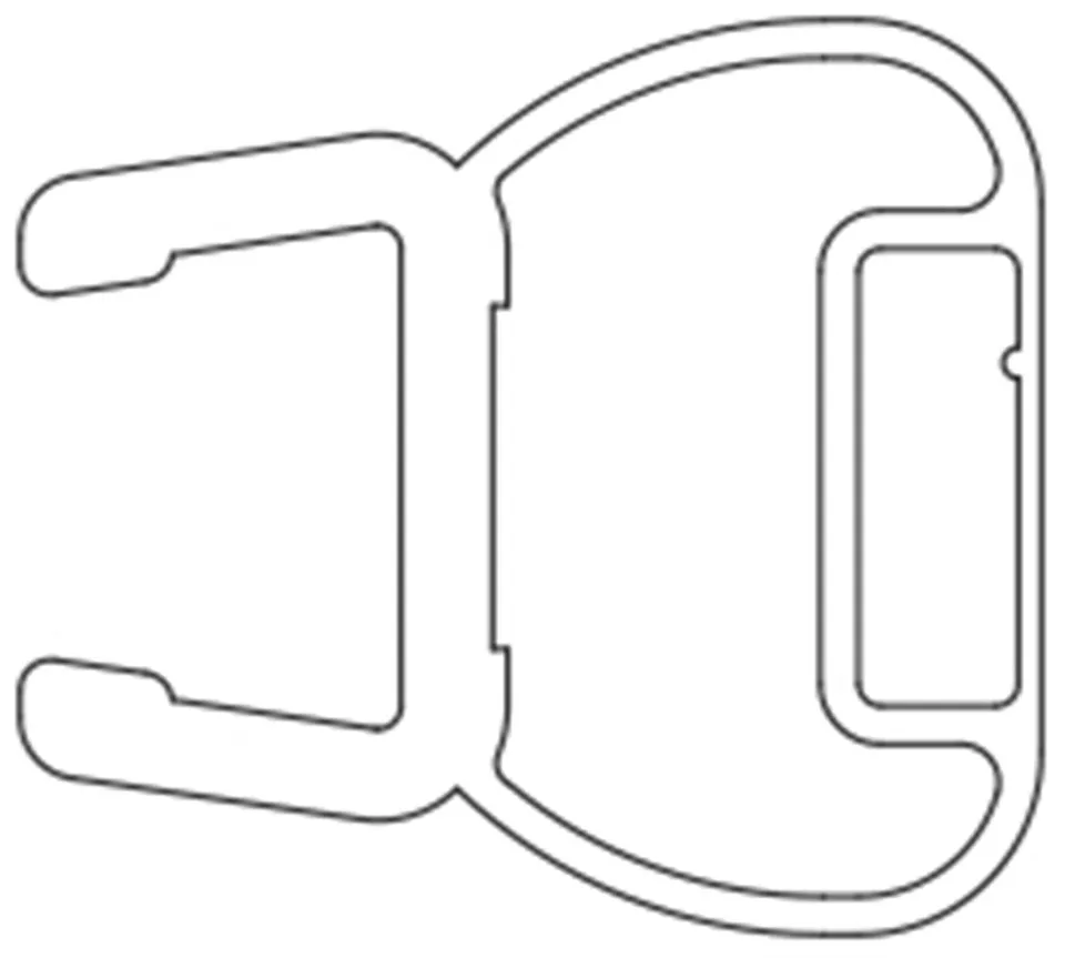 Vismaravetro Serie 8000 Guarnizione Magnetica 180° 8 mm