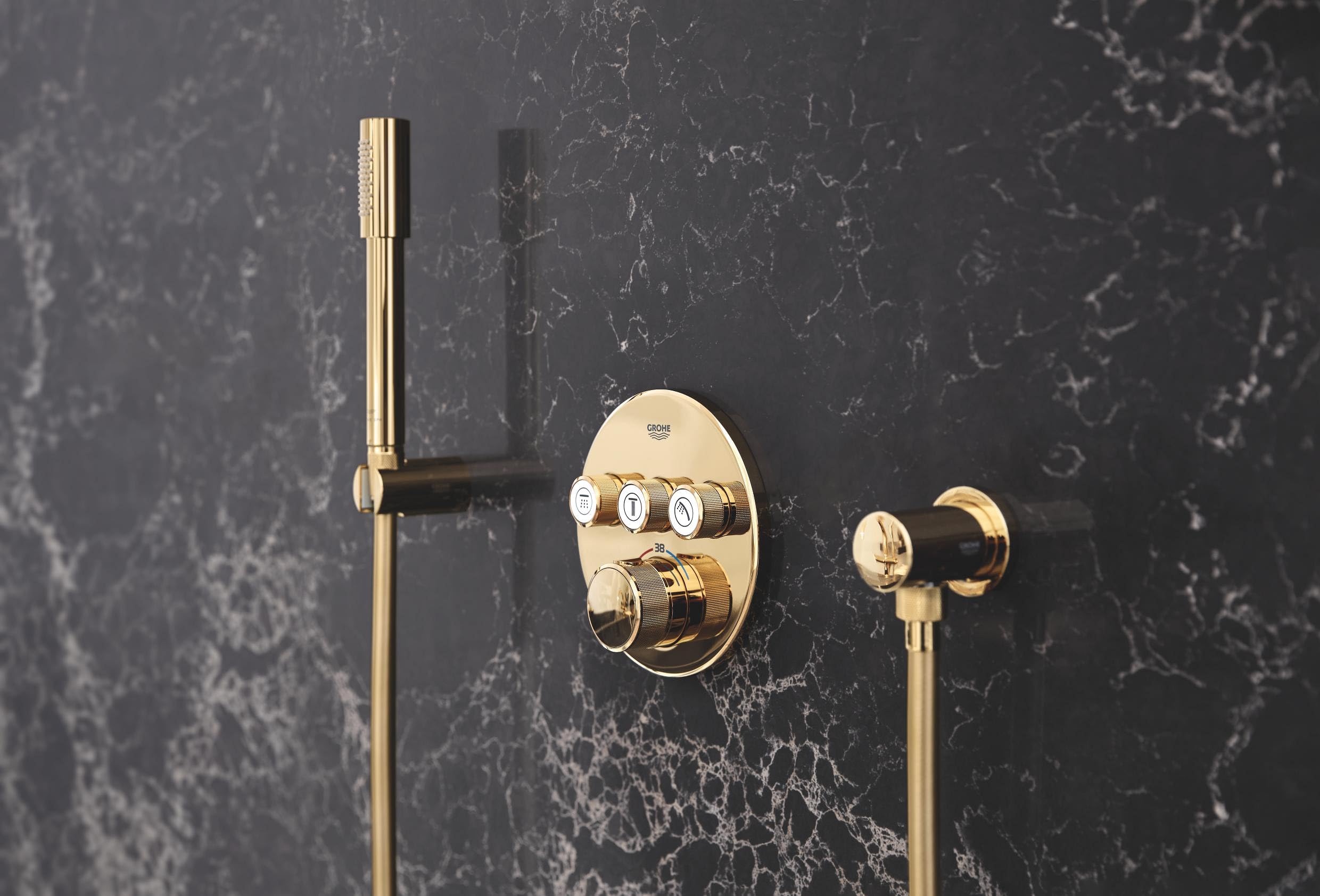 Grohe Silverflex 28388GL1 Flessibile Doccia Oro 1,75 m