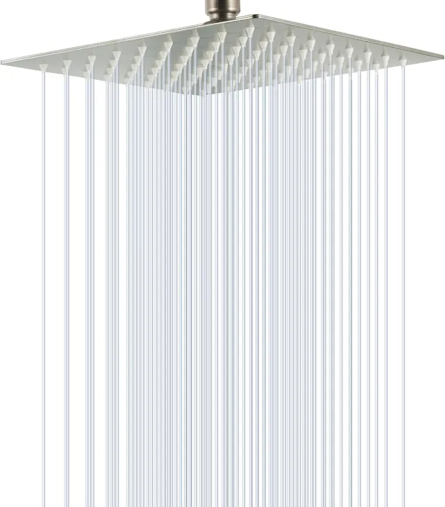 SOLVEX SP-50022 soffione doccia quadrato acciaio lucido