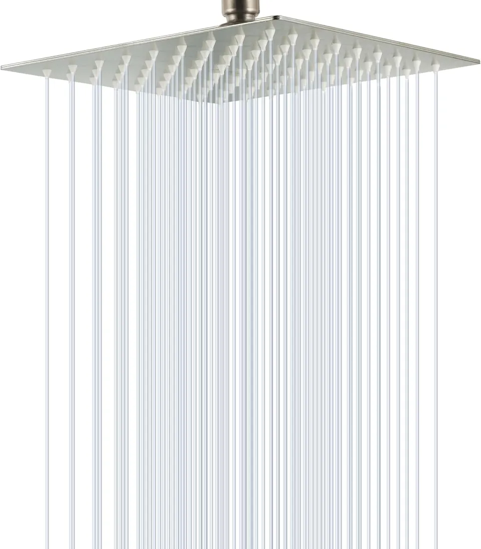 SOLVEX SP-50022 soffione doccia quadrato acciaio lucido