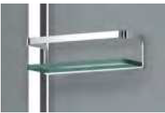 Vismaravetro Basket DX mensola completa acciaio inox