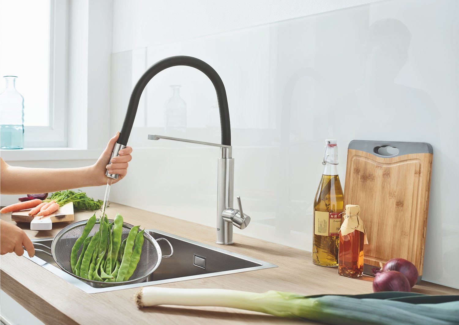 GROHE Feel 31489DC0 miscelatore cucina acciaio inox estraibile