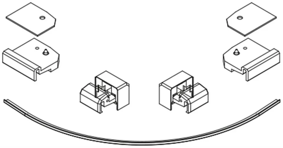 Vismaravetro Sintesi Kit SMF ST-SX QT ricambio bianco
