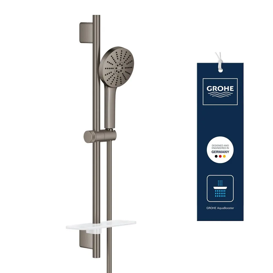 GROHE Vitalio Joy+ 120 134866AL00 saliscendi antracite con portasapone