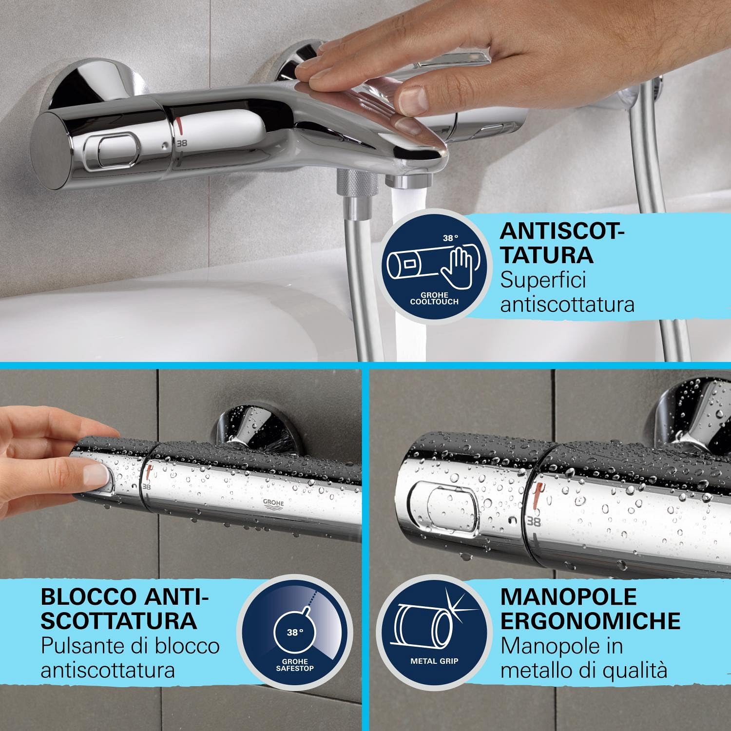 Grohe Precision Trend 34237003 Set Doccia 60 cm Cromo