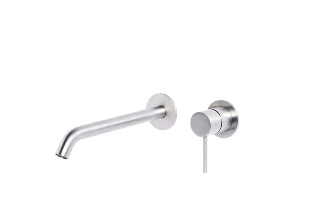 Tubico Tevere miscelatore lavabo incasso bocca 20 cm inox