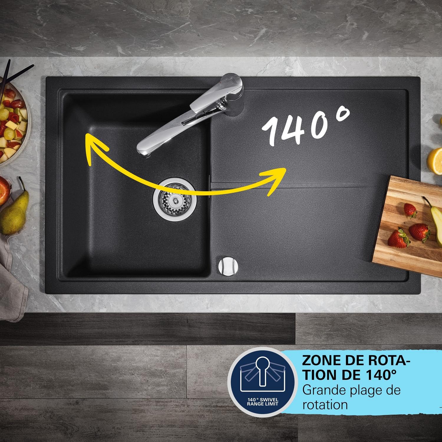 Grohe Start 31685000 miscelatore cucina bocca bassa