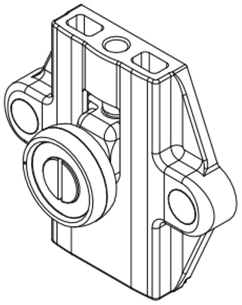 Vismaravetro Serie 7200 carrello superiore 6100-6200 grigio