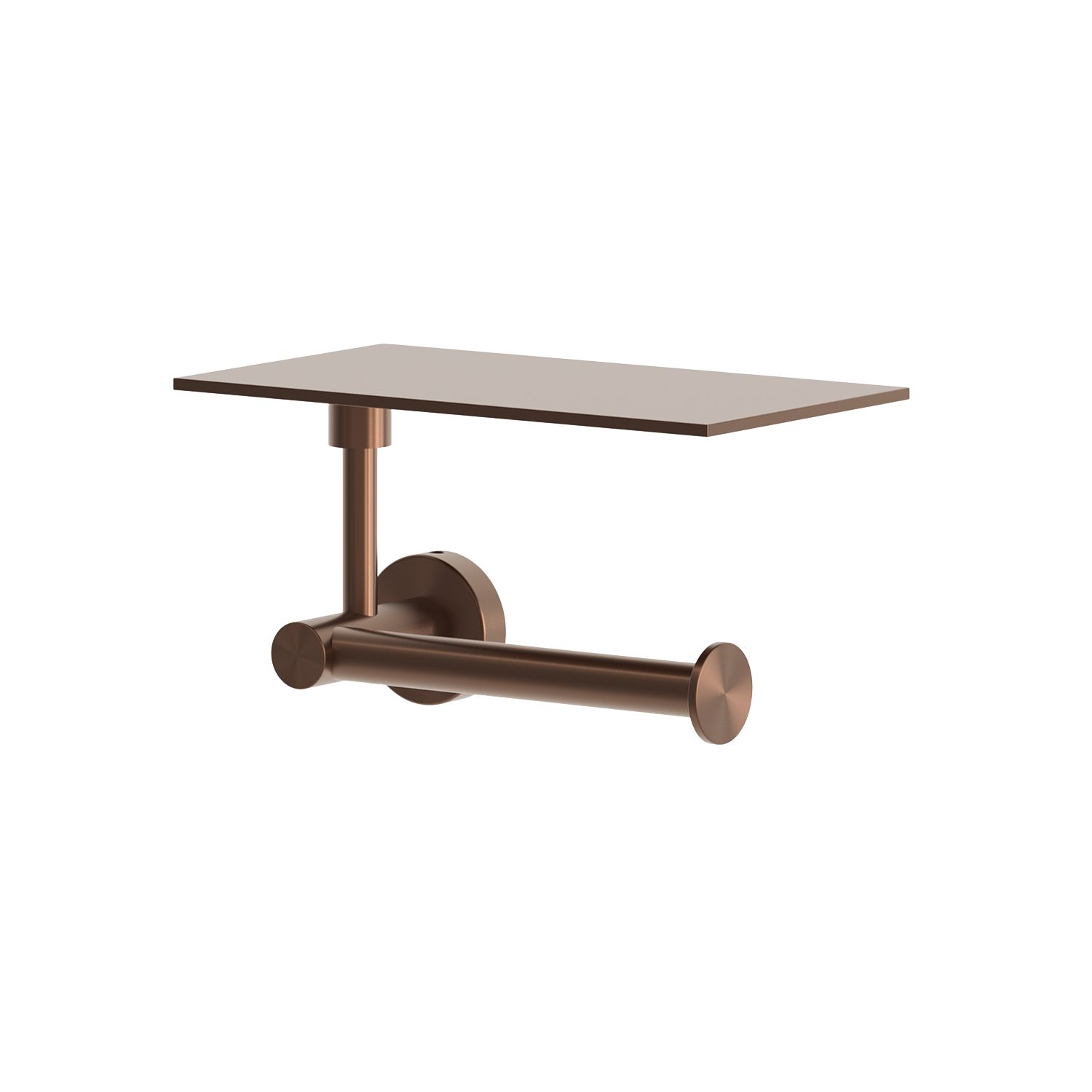 Sined Levante portarotolo con mensola oro rosa inox 316L