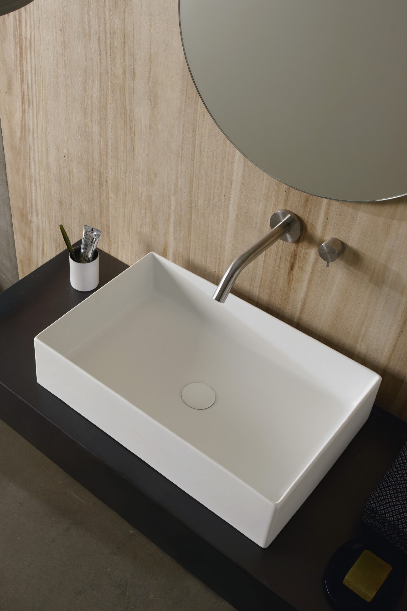 Scarabeo Teorema 2.0 60 lavabo appoggio 60x40 bianco