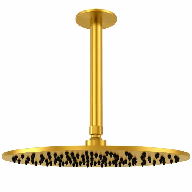 Sined Levante kit soffione doccia 30 cm oro inox