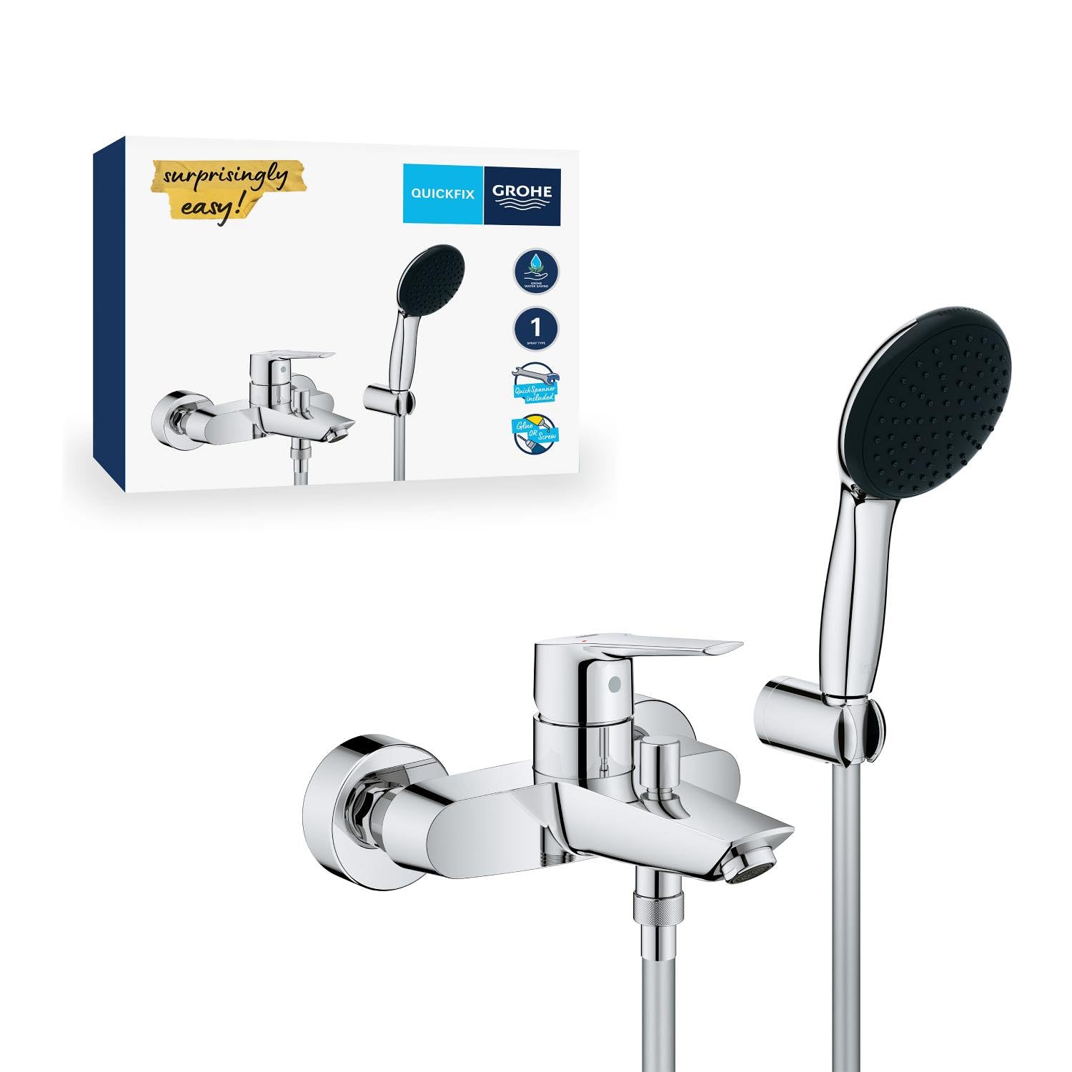 GROHE Start 25283002 miscelatore vasca-doccia esterno con doccetta