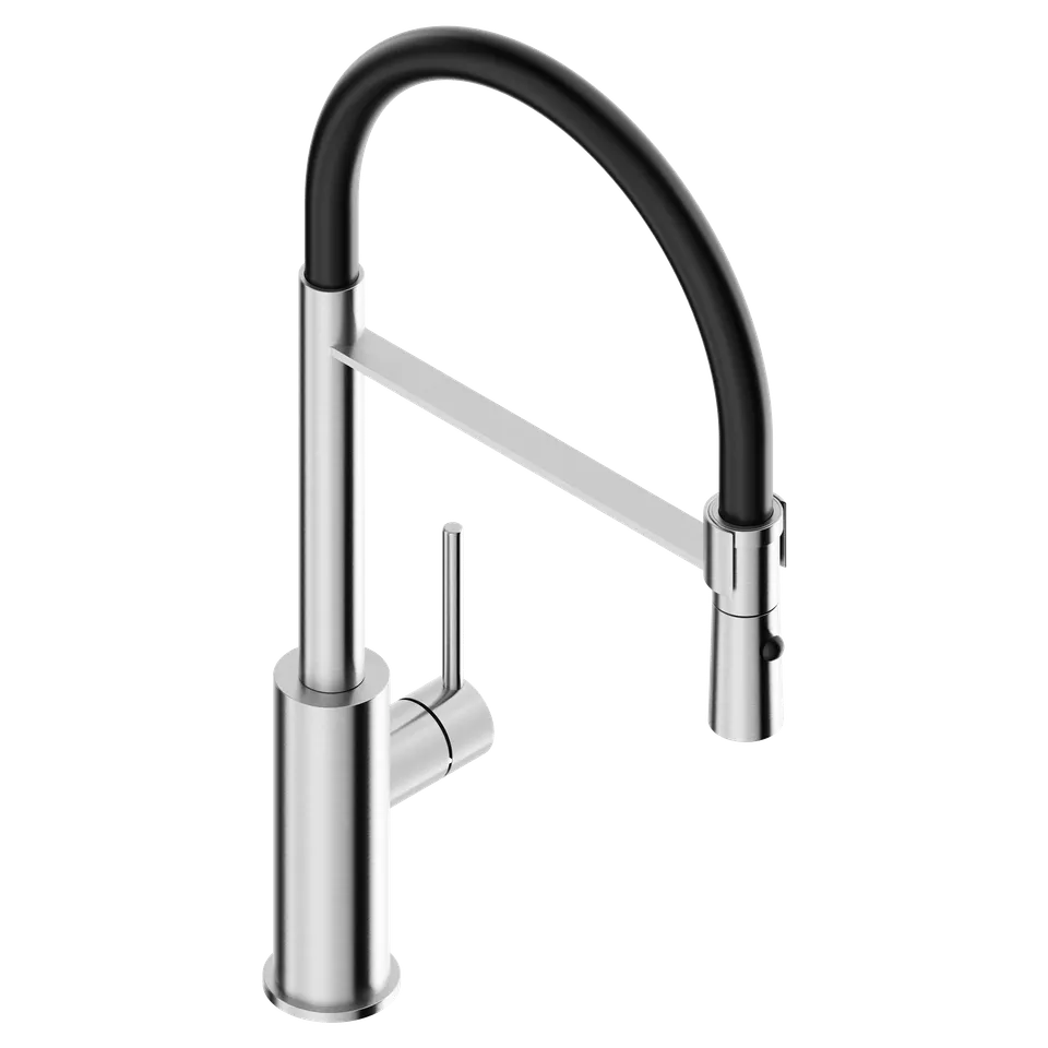 Tubico Kitchen Flows miscelatore cucina canna nera 316L