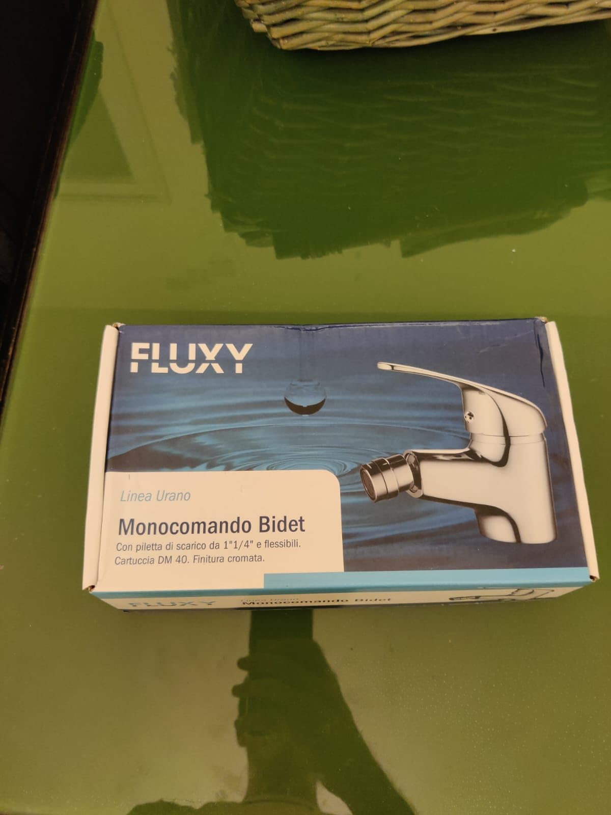 Fluxy Urano miscelatore bidet cromato con piletta