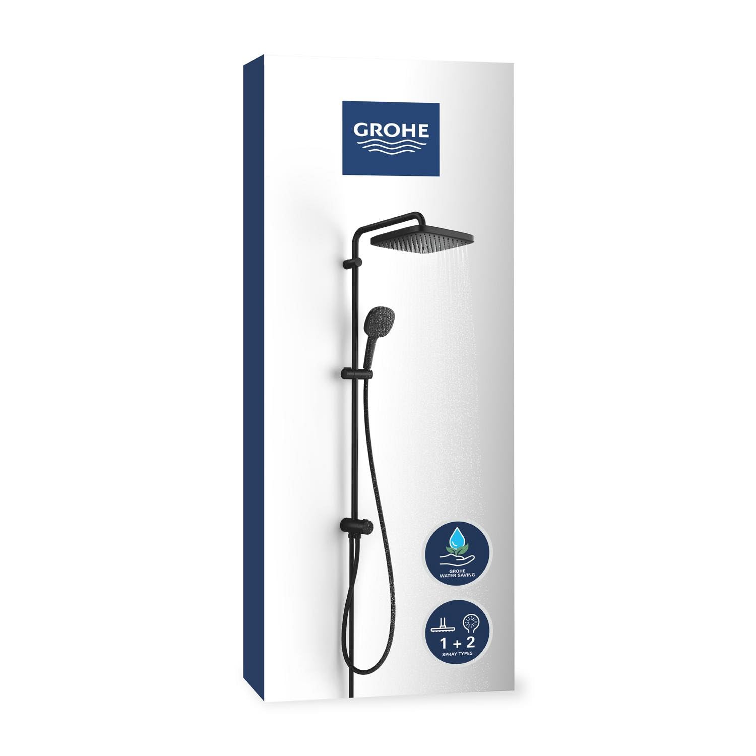 Grohe Vitalio Comfort 250 266982431 sistema doccia nero opaco