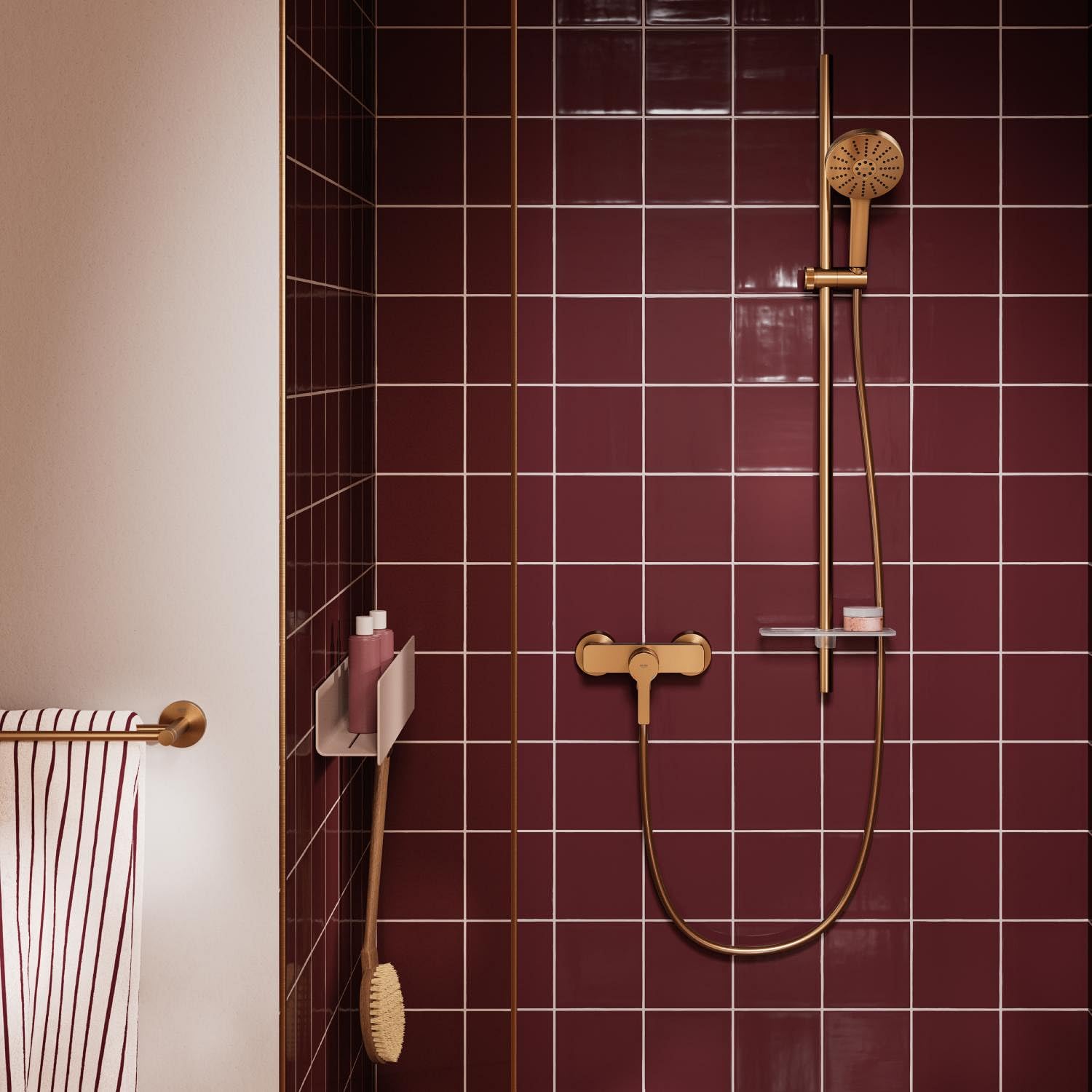 GROHE Start 41203DL0 portasciugamani doppio oro rosa 654 mm