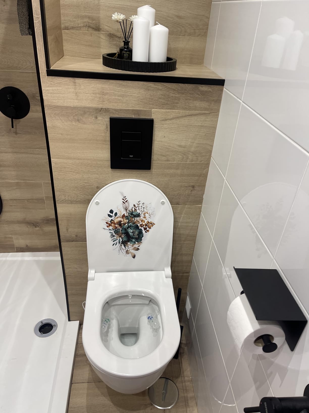 Grohe Even 389662430 placca WC nero opaco 156x197 mm