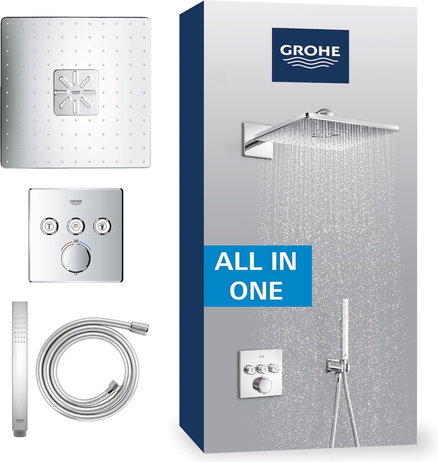 GROHE Precision SmartControl 34875000 sistema doccia 3 vie 310 cromo