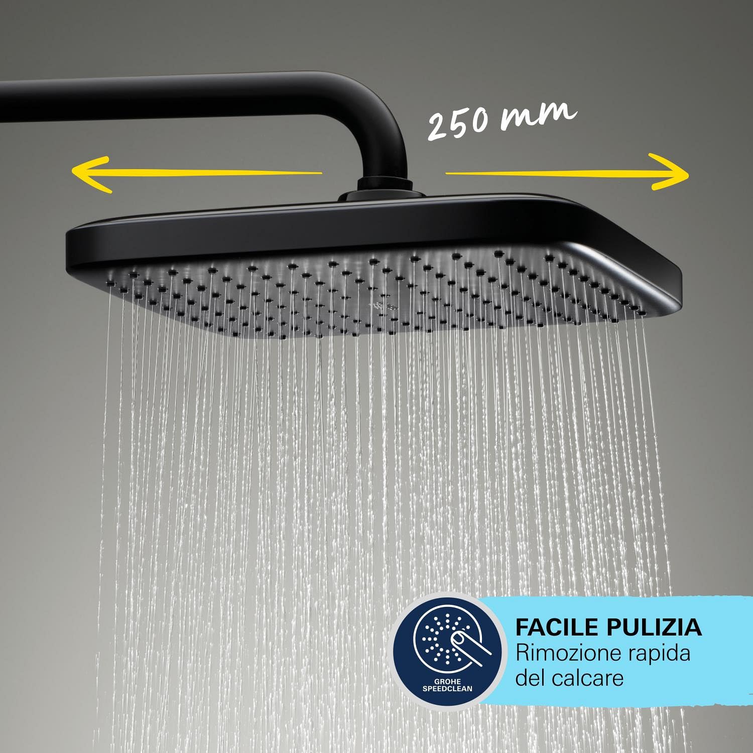 GROHE Vitalio Comfort 250 colonna doccia nero opaco
