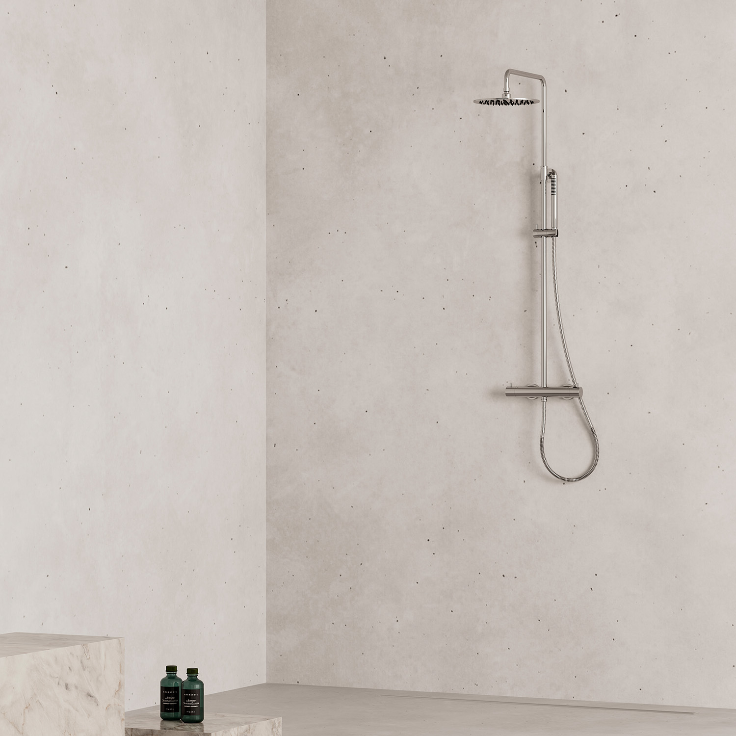 Sined Levante doccia termostatica parete inox satinato