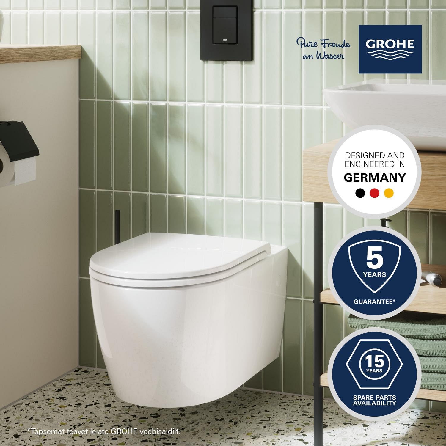 Grohe Start Round 103848SH00 vaso sospeso senza brida bianco