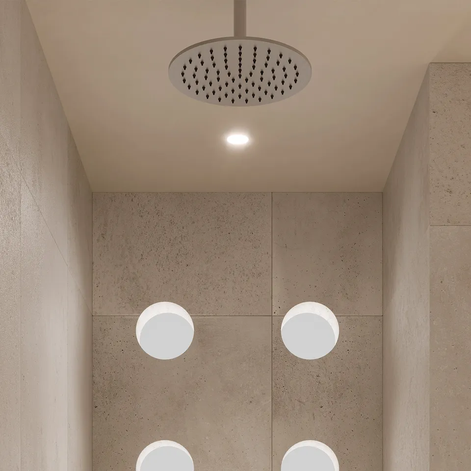 Sined Levante soffione doccia tondo 25 cm inox