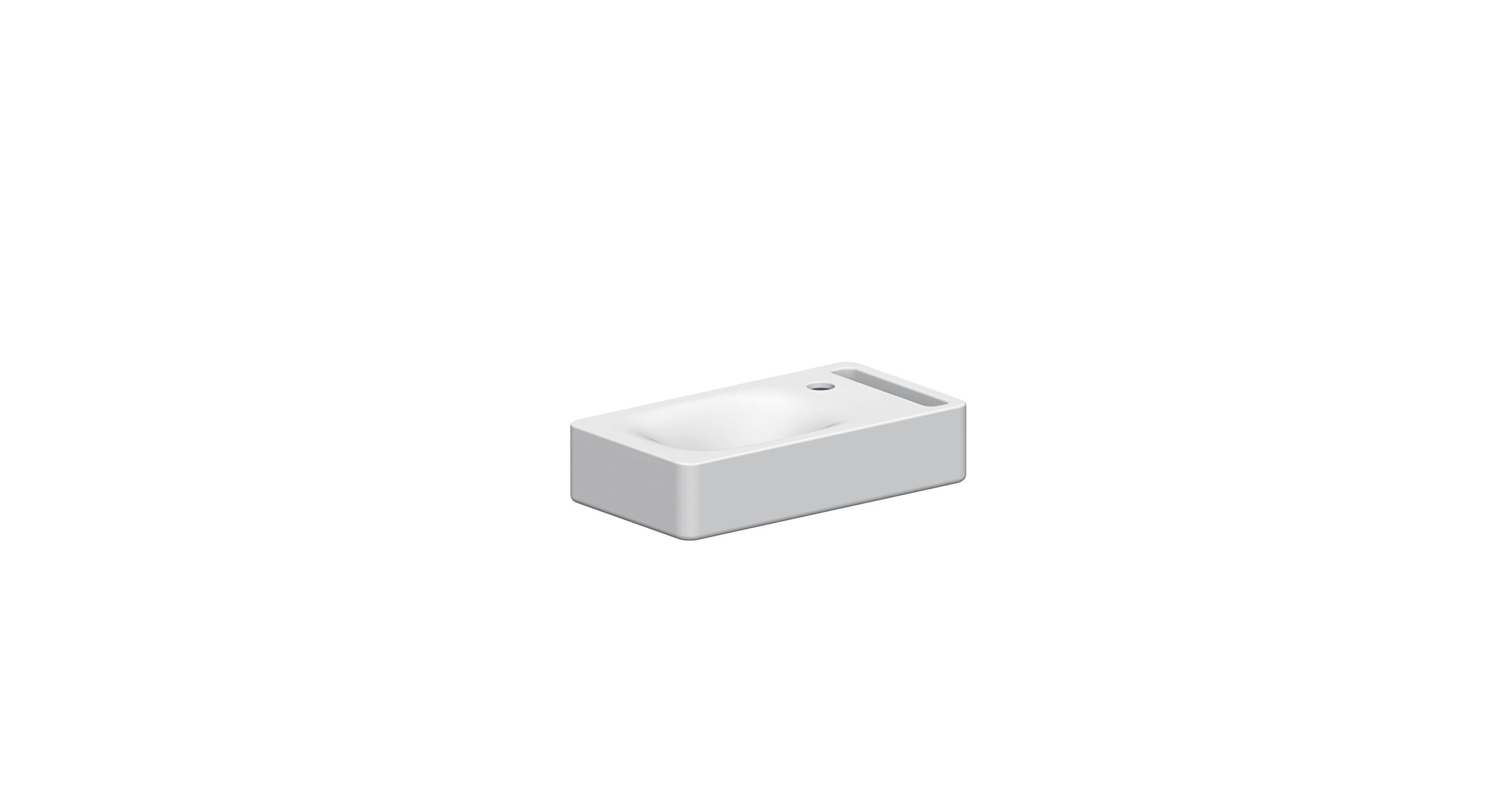 Scarabeo Hung 40 lavabo 40x22 ceramica con portasciugamani