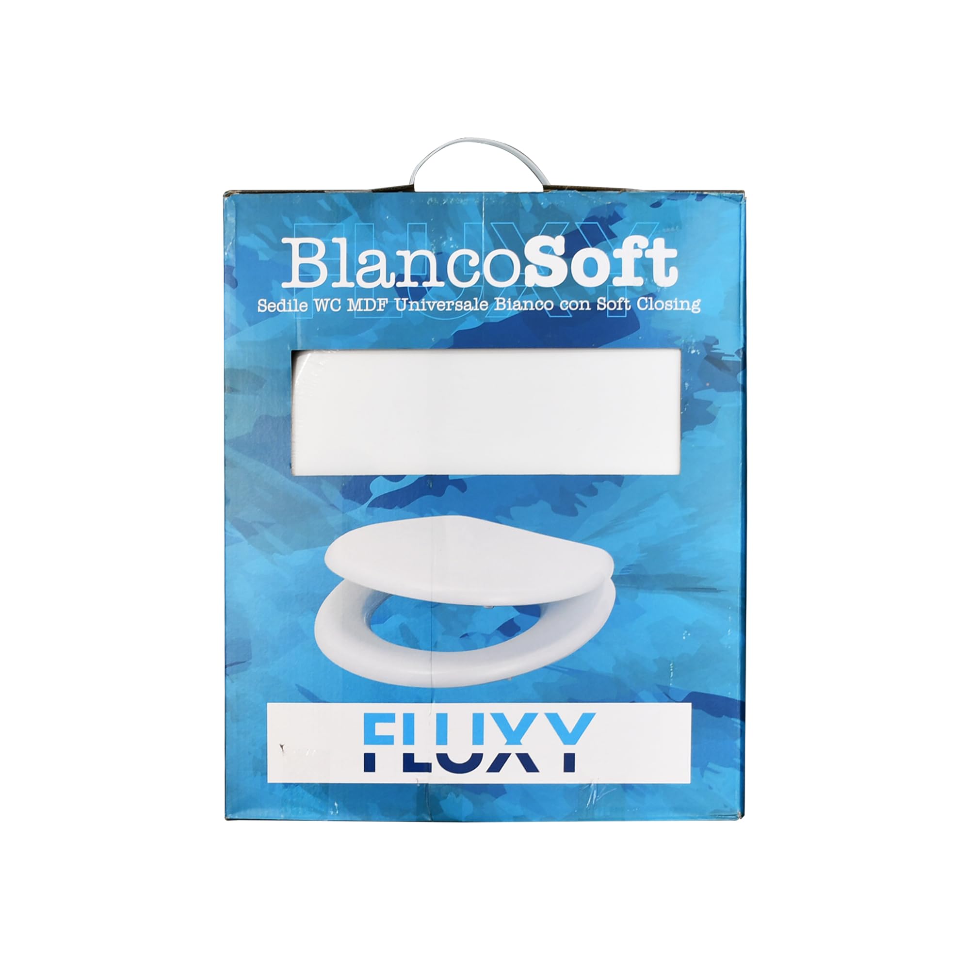 Fluxy sedile WC bianco soft closing 38x44 cm MDF