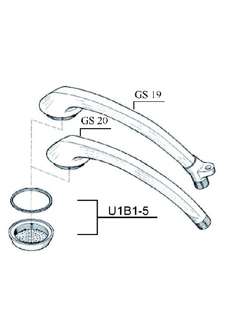Schmiedl GS0020 Doccetta bagno senza supporto