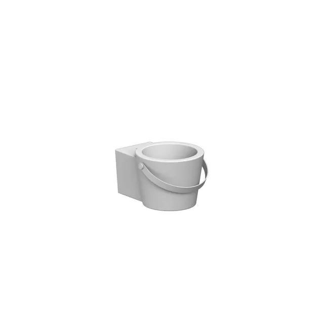 Scarabeo Bucket 30R lavabo sospeso bianco 30x40