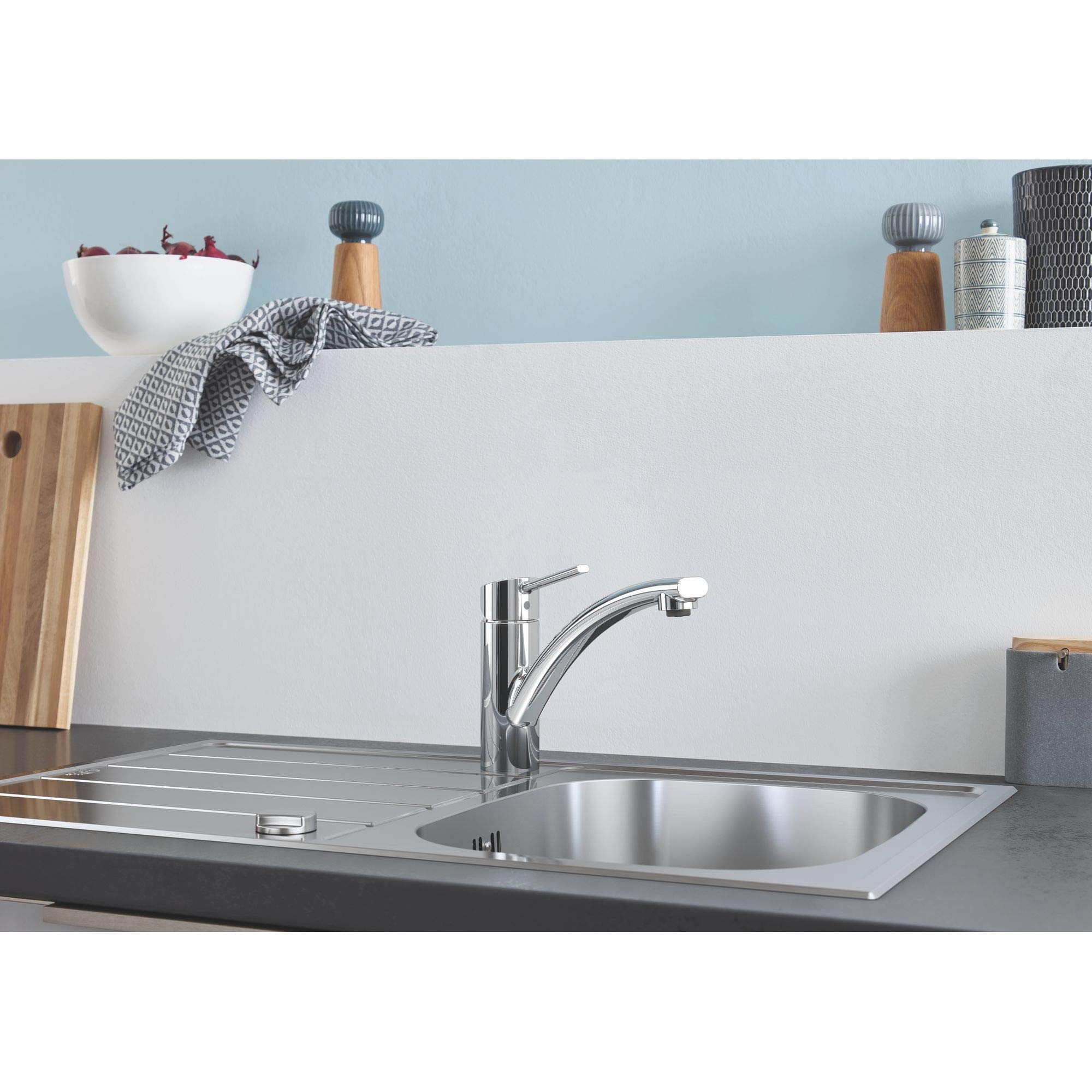 Grohe K200 31552SD1 Lavello Cucina 1 Vasca Inox Sopratop 86x50