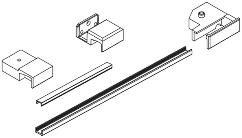 Vismaravetro SMF VN-CN-DN-BN kit bianco SX per doccia