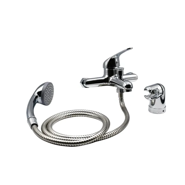 Fluxy monocomando vasca cromo con doccetta duplex
