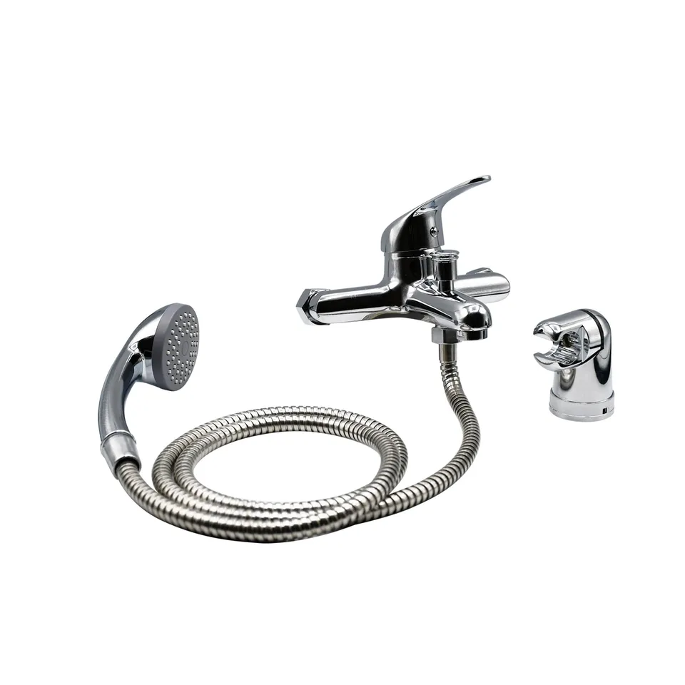 Fluxy monocomando vasca cromo con doccetta duplex