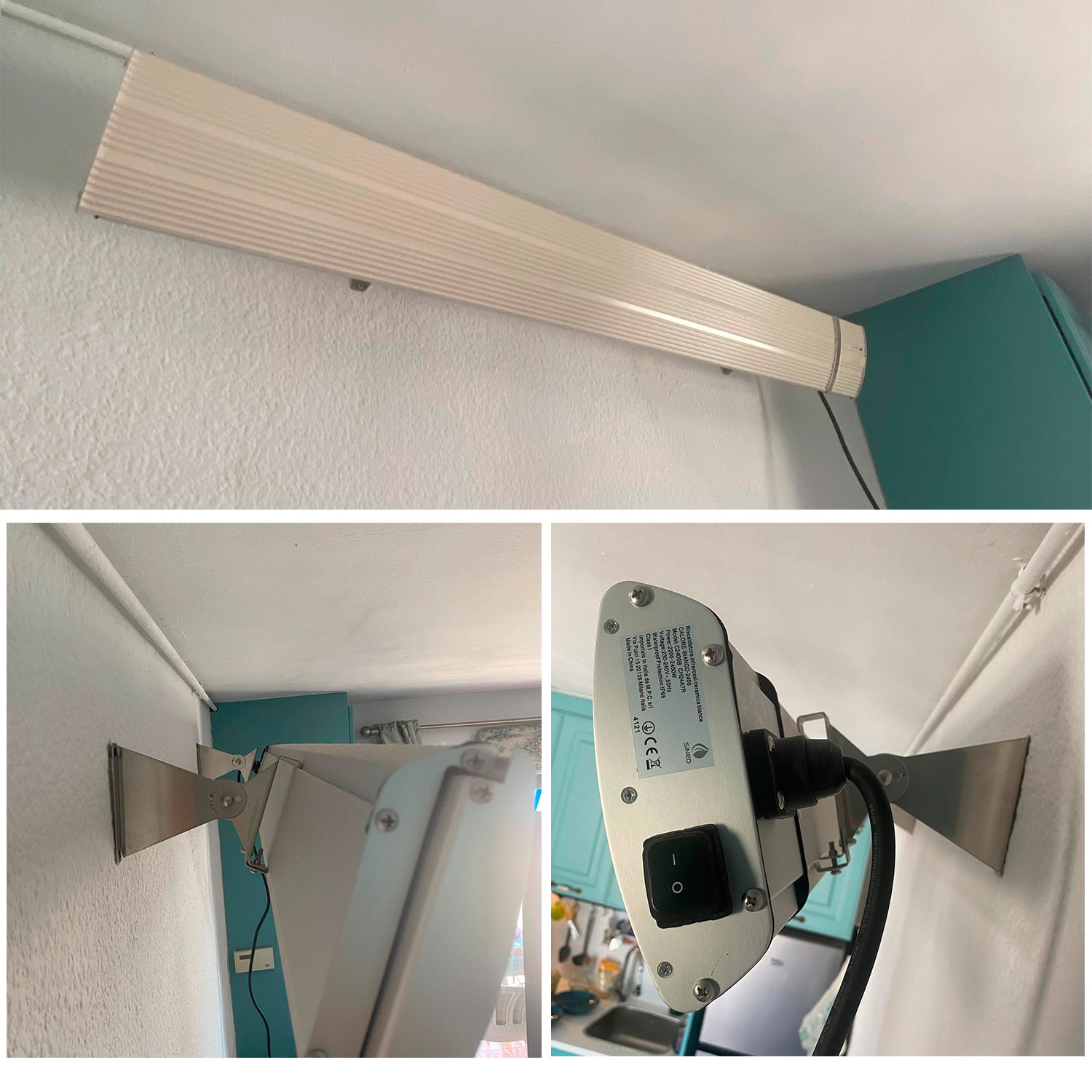 Sined Calore Bianco 1500 stufa infrarossi ceramica 1500W