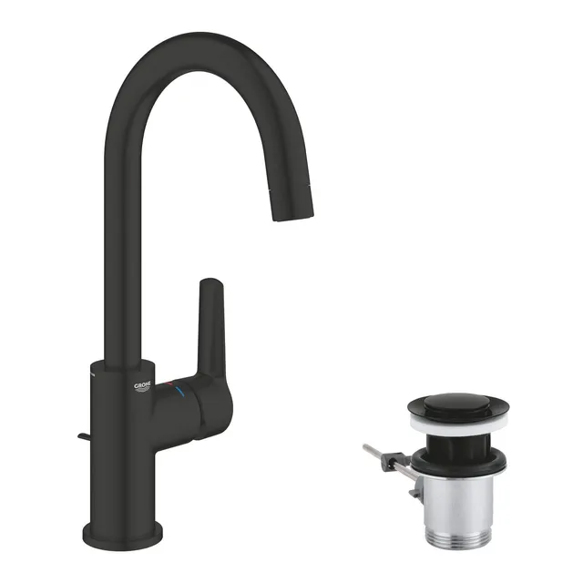 GROHE Start Rubinetto Lavabo 242032432 Nero Opaco con Scarico