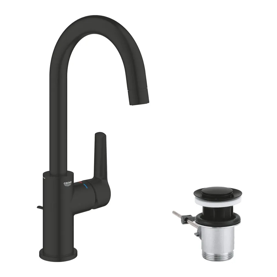 GROHE Start Rubinetto Lavabo 242032432 Nero Opaco con Scarico